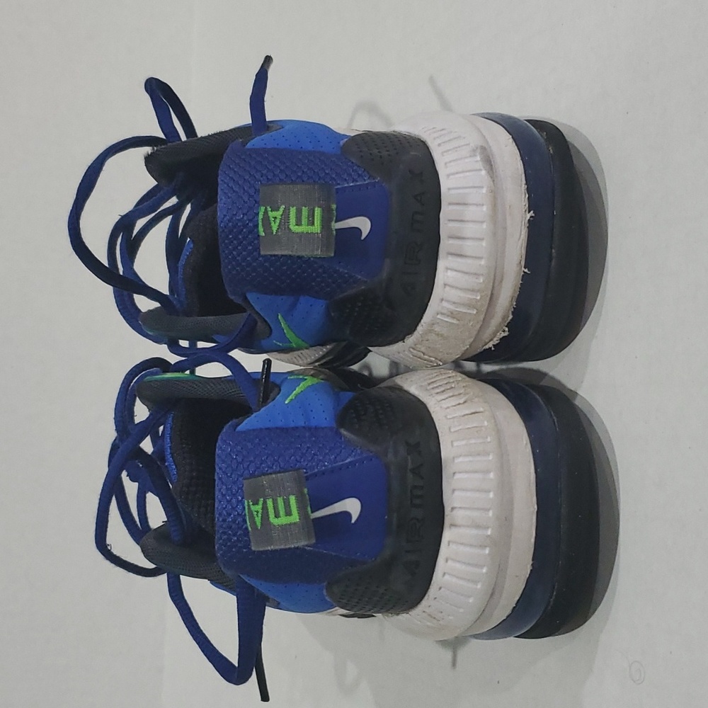 Air Max Men's Genome Dark Royal Blue Green Strike Sneakers Size 8.5 DC9410-400 - Picture 4 of 6
